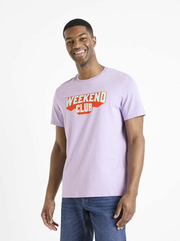 Celio Deweekend Póló Lila fotója