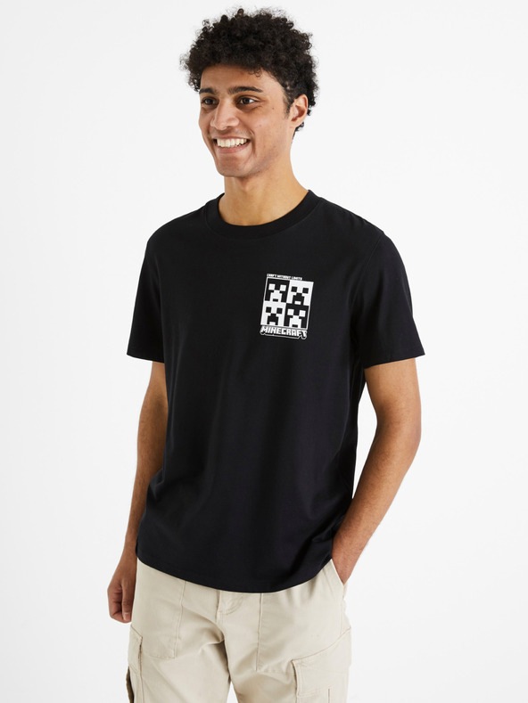 Celio Minecraft Póló Fekete fotója