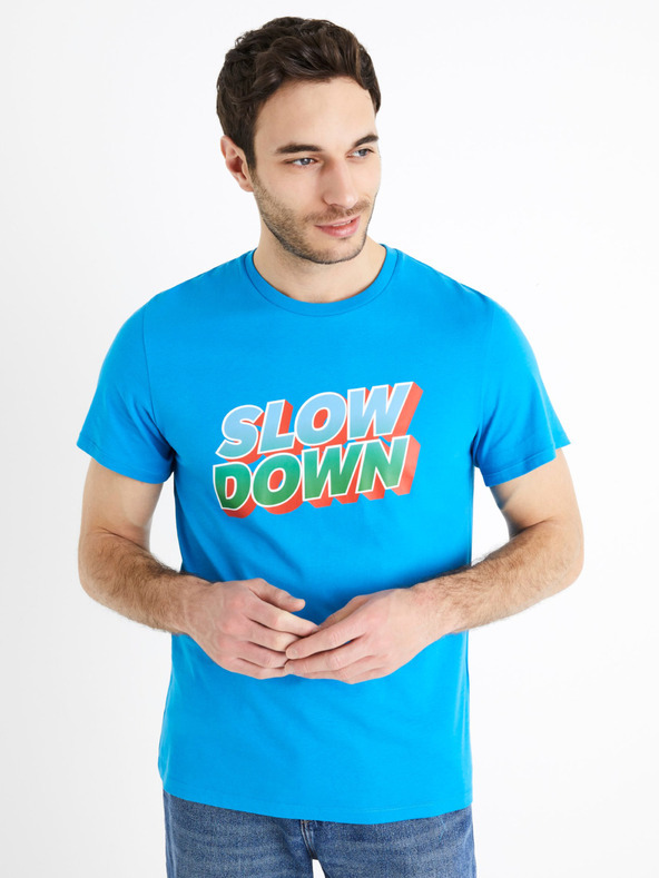 Celio Declub Póló Kék fotója