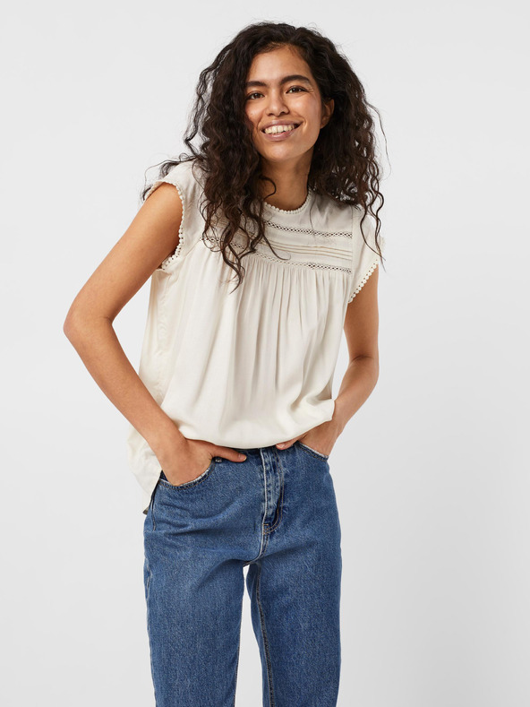 Vero Moda Debbie Blúz Fehér fotója