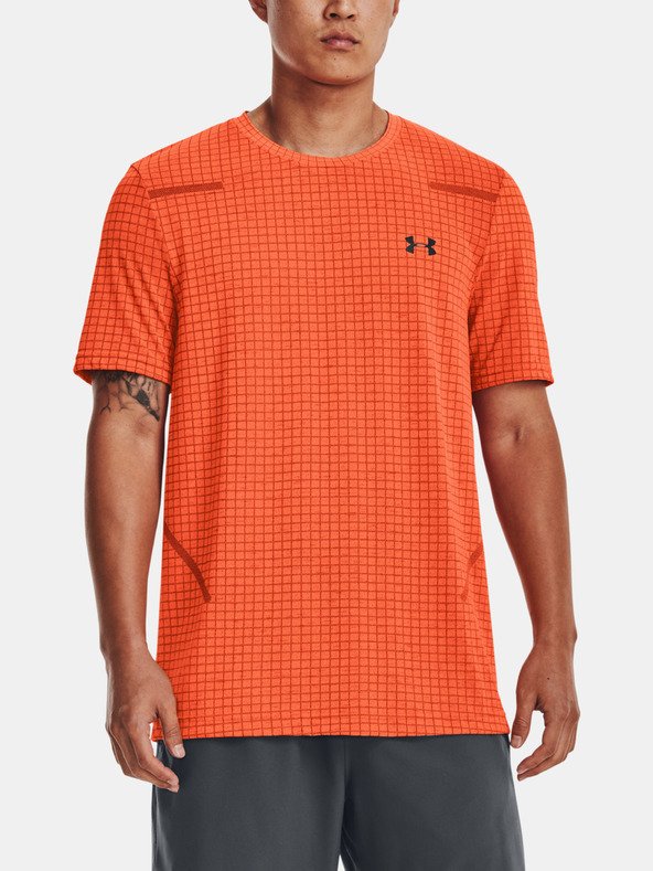 Under Armour UA Seamless Grid Póló Narancssárga fotója