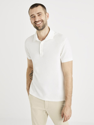Celio Atecanage Teniszpóló Fehér