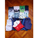 22 db-os fiú nyári ruhacsomag (Adidas, Nike, Puma, Benetton, H&M) 134-140