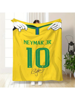 Neymar Jr. 10 Aláírásos Polár Takaró (130x150cm)
