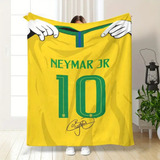 Neymar Jr. 10 Aláírásos Polár Takaró (130x150cm)