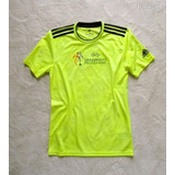 ADIDAS CLIMALITE UV-sárga eredeti FOCI MEZ FELSŐ XS/kb.170-176 cm